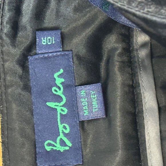 Boden Women's Wool Blend A-Line Skirt Size 10 black - Picture 2 of 7